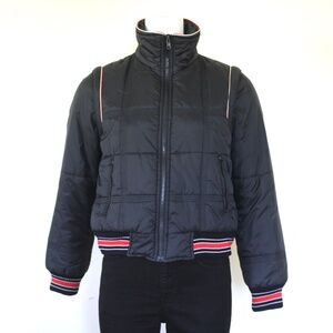 1980s Convertible Quilted Ski-Snow Jacket-Vest